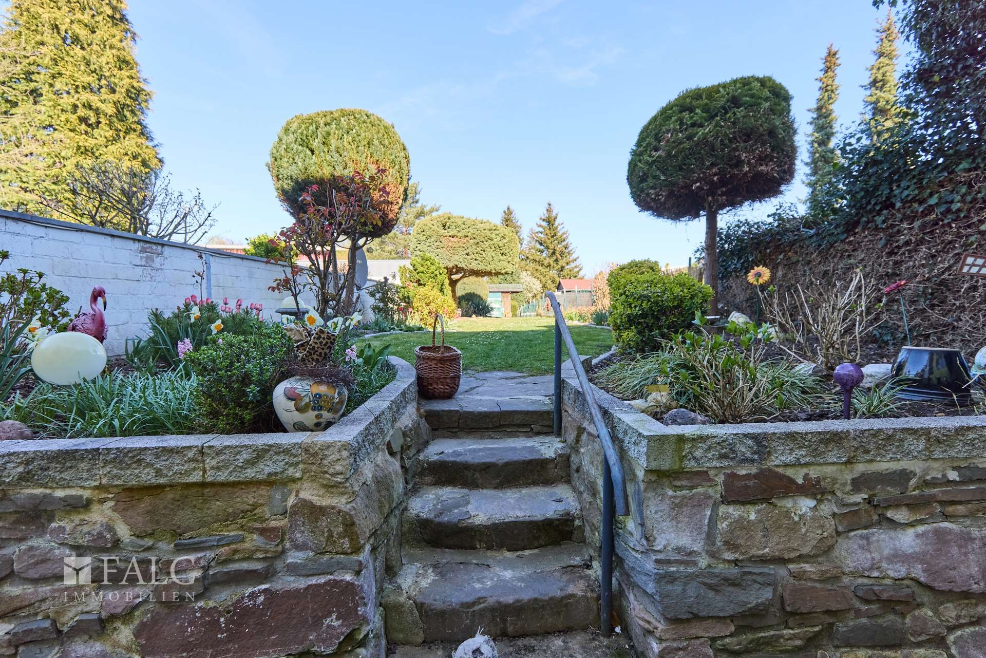 Treppe zum Garten
